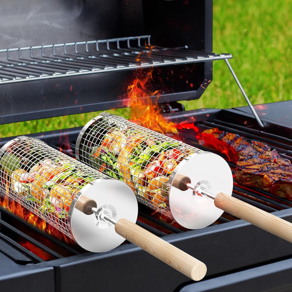 Rollender Grillkorb