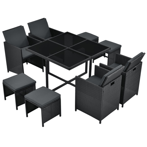 Polyrattan Sitzgruppe Würfel