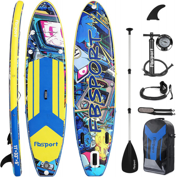 Stand Up Paddling Board Retro Shark