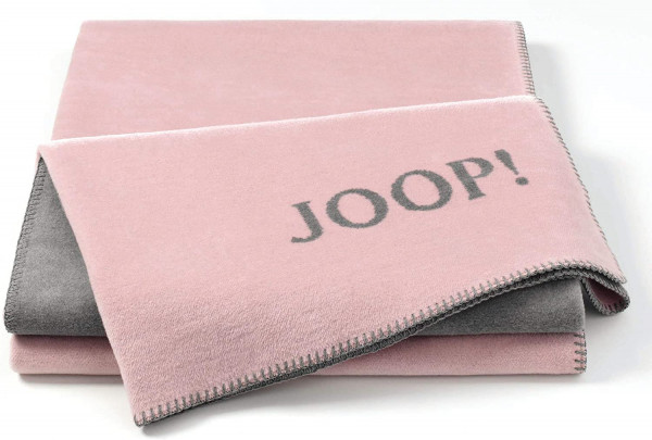 Joop!® Uni-Doubleface Kuscheldecke rosé